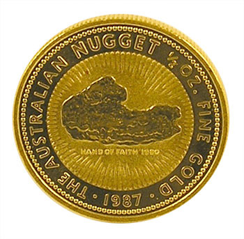 Nugget Australien 1987 Gold 1/2 oz