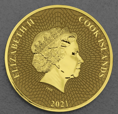 Island Cook 2021-AU5215 1 Gold Seestern oz