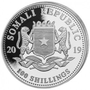 Somalia Leopard Silber 1 oz 2019