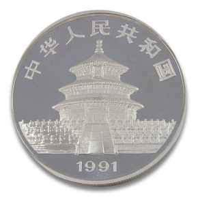 China Panda Silber 1 oz 1991