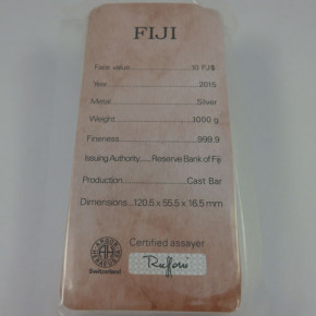 Münzbarren Fiji 1 kg gegossen 2018