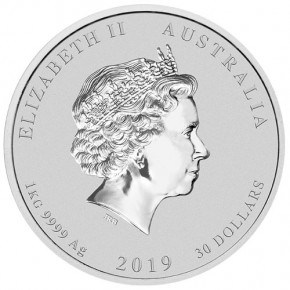 Lunar II Schwein 2019 Silber 1 kg